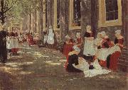 Max Liebermann The Orphanage at Amsterdam oil